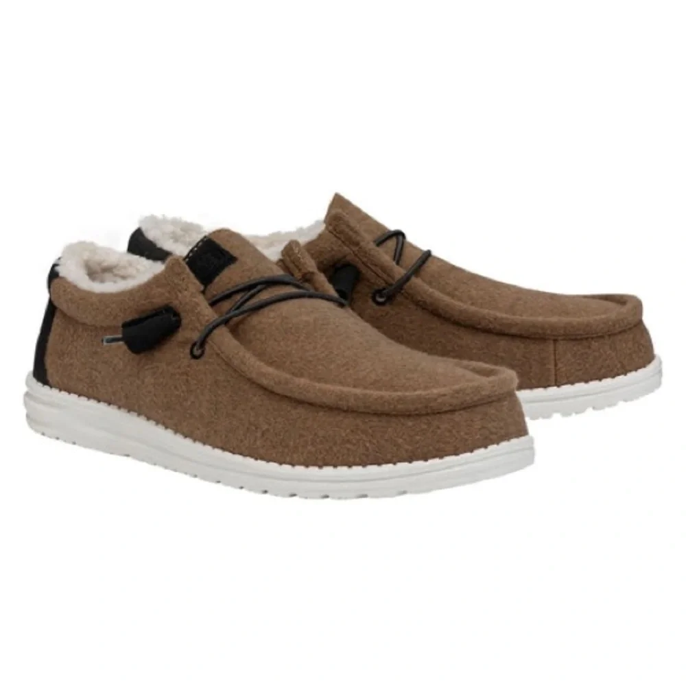 🆕 Hey Dude Wally Warmth Mens Slip-on Size 8 Casual Brown